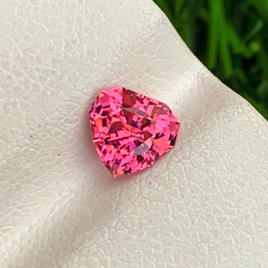 Hot Pink Tourmaline from Afghanistan, Heart Shape Cut 0.95 Carats