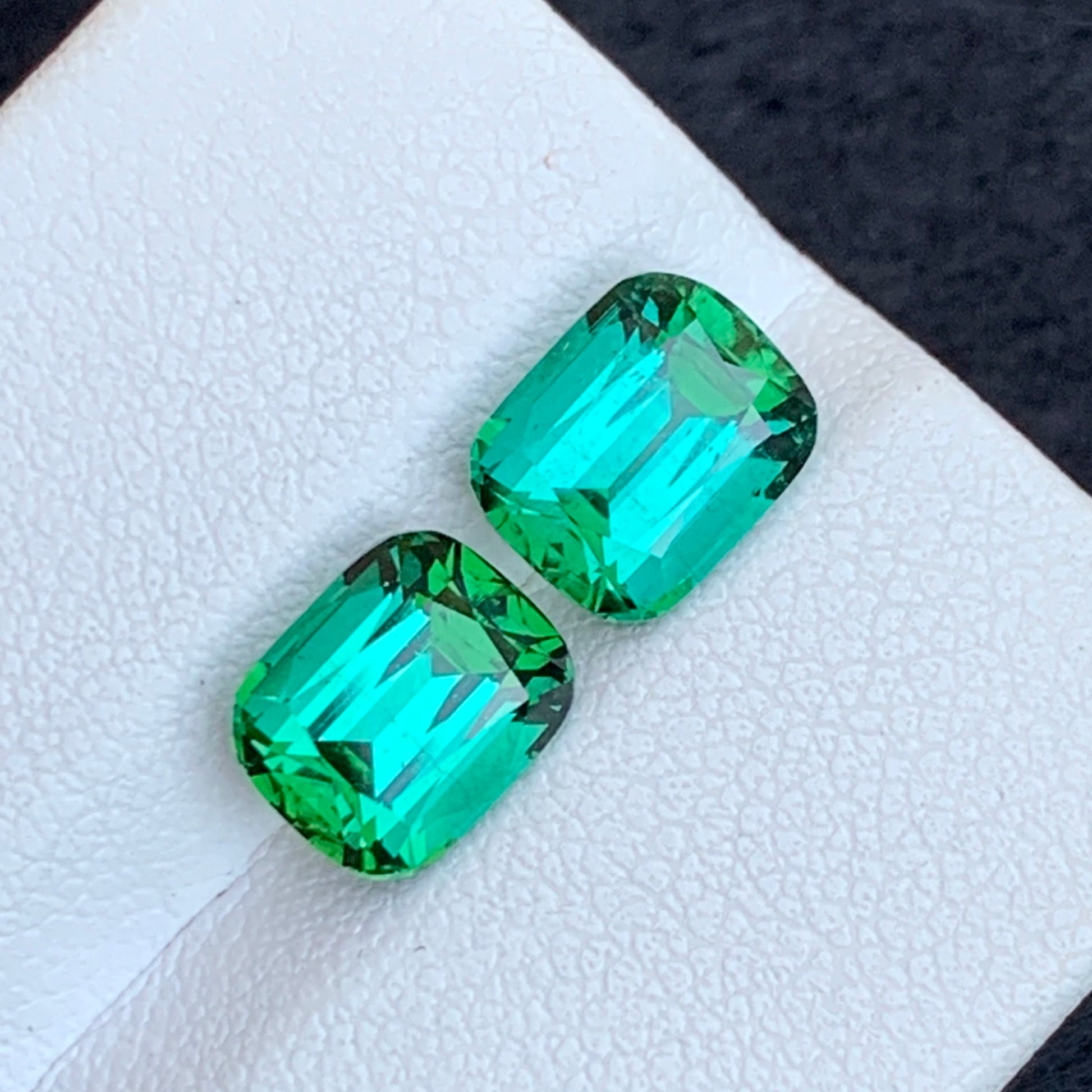 Mint green Gemstone pair