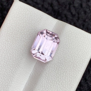 Natural Pink Kunzite from Afghanistan, Emerald Cut 6.00 Cts