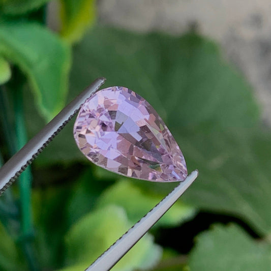 Pink kunzite From Afghanistan, Pear Cut 4.35 Cts