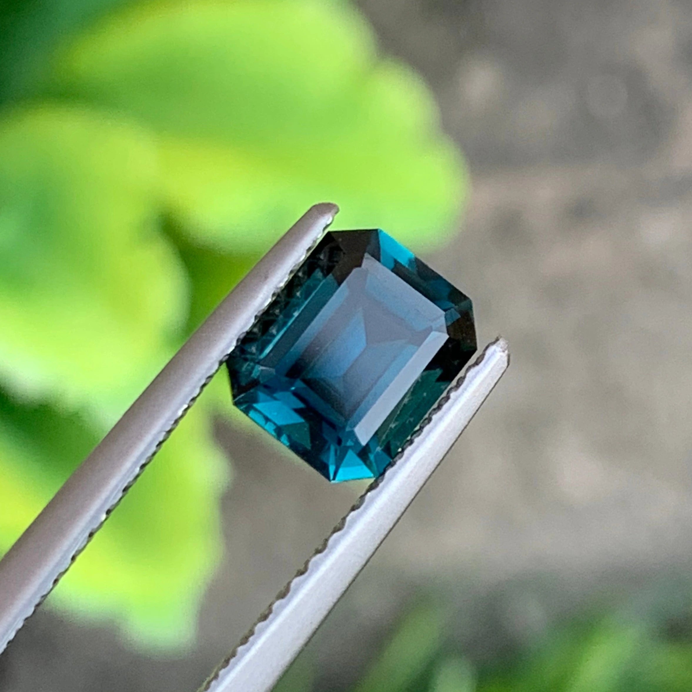 Cts Emerald Cut Natural Dark Blue Afghan Tourmaline Premium