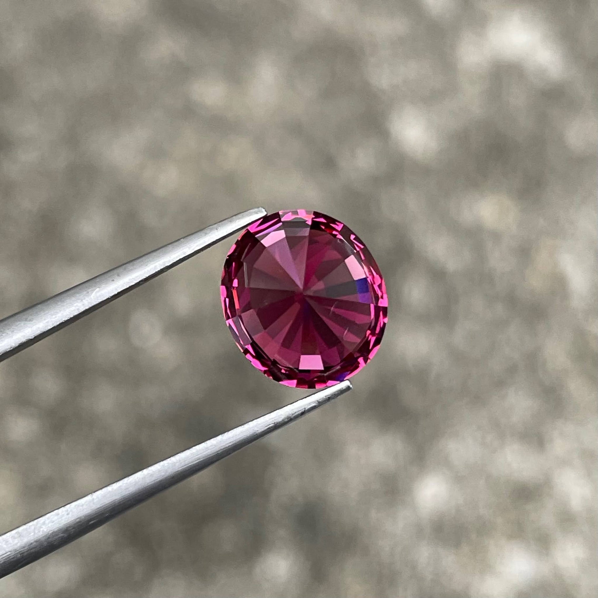 Reddish Pink Garnet Stone – Oval Cut Natural Tanzanian Gemstone | OneStep Gems