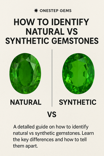How to Identify Natural vs Synthetic Gemstones — Complete Guide by OneStep Gems