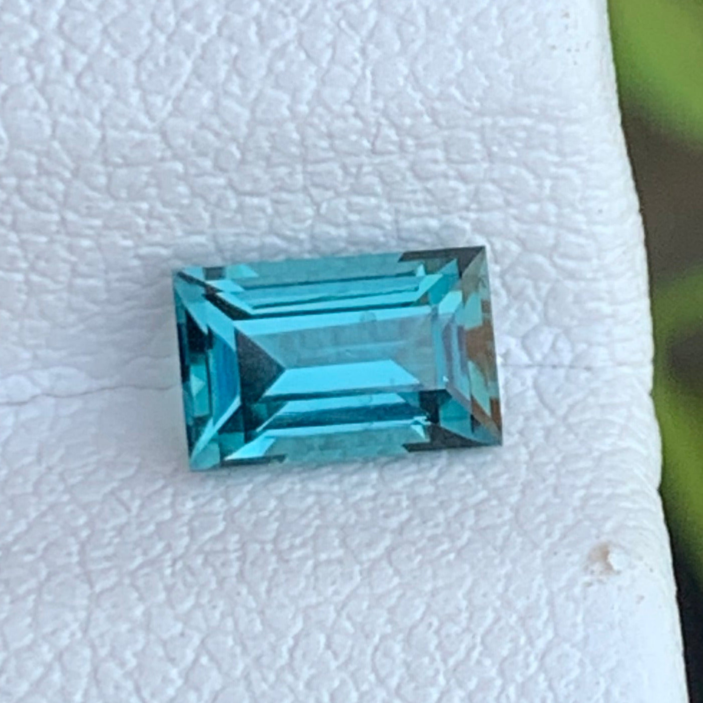 0.80 Ct Natural Tourmaline Afghanistan
Baguette Cut Green Blue Tourmaline