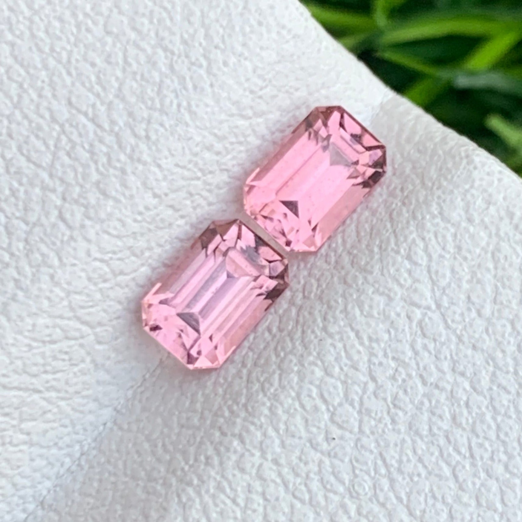 0.90 carat pink tourmaline matching pair afghanistan origin