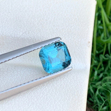 1.20 Carat Neon Blue Tourmaline Cushion Cut – Onestep Gems