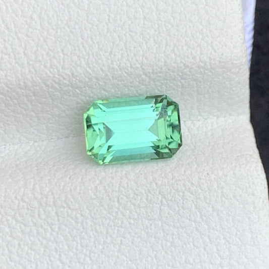  Apple Green Tourmaline
 Apple Green Tourmaline jewelry
1.20 carats apple green tourmaline emerald cut Afghanistan
natural mint green tourmaline loose gemstone eye clean