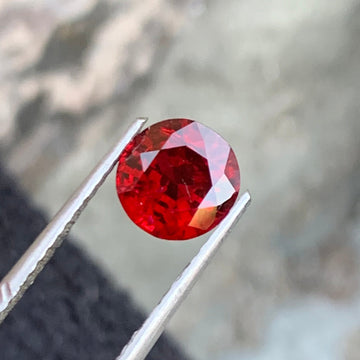 Red Spinel Jewelry
1.30 Carat Red Spinel Round Cut

Natural Red Spinel Burma Gemstone