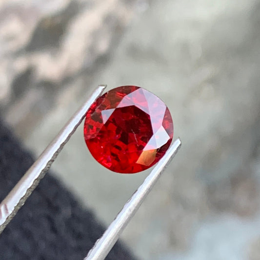 Red Spinel Jewelry
1.30 Carat Red Spinel Round Cut

Natural Red Spinel Burma Gemstone