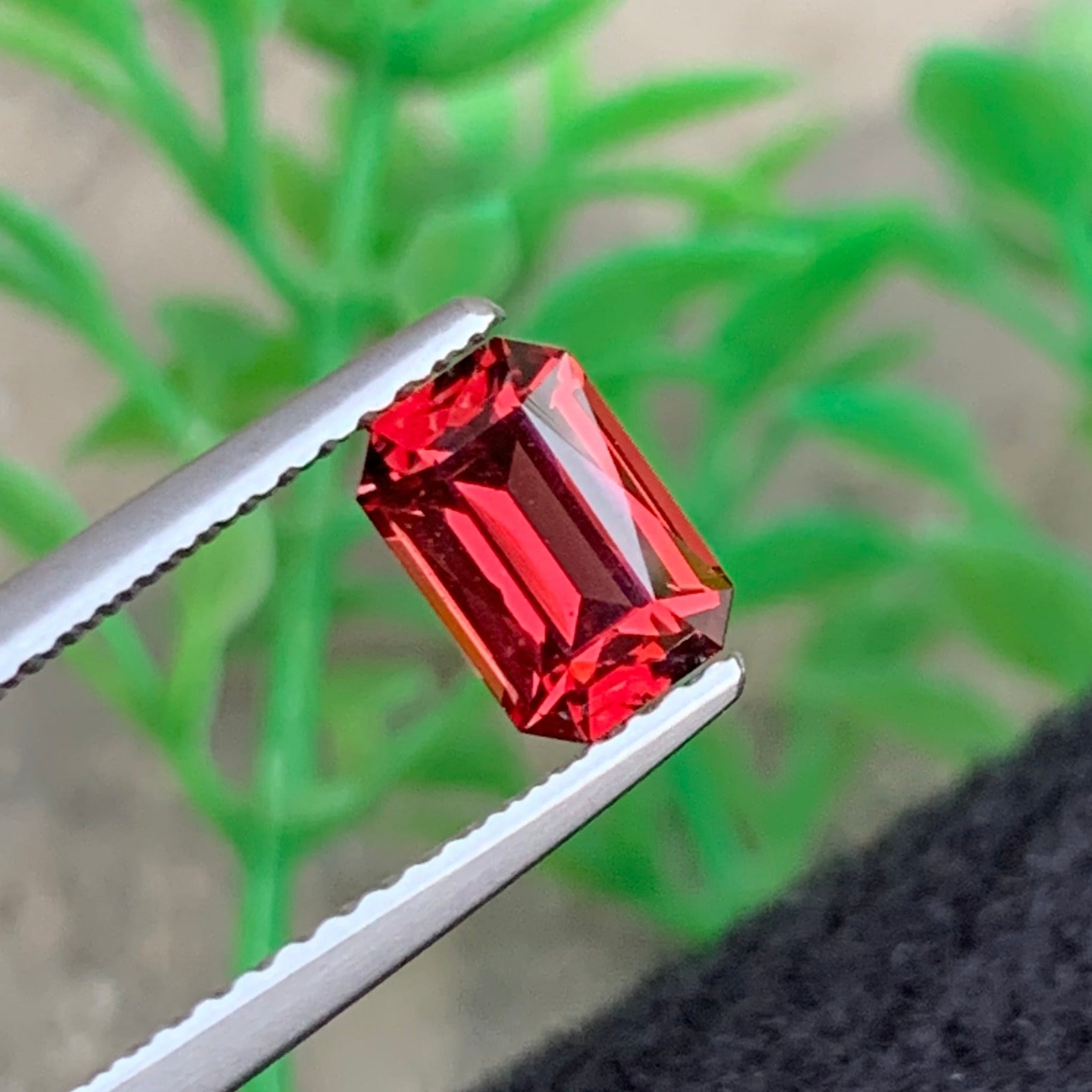 Red garnet
1.75 carat rhodolite garnet red scissor cut natural gemstone
Madagascar garnet gemstone loupe clean red stone close view
Red garnet jewelry