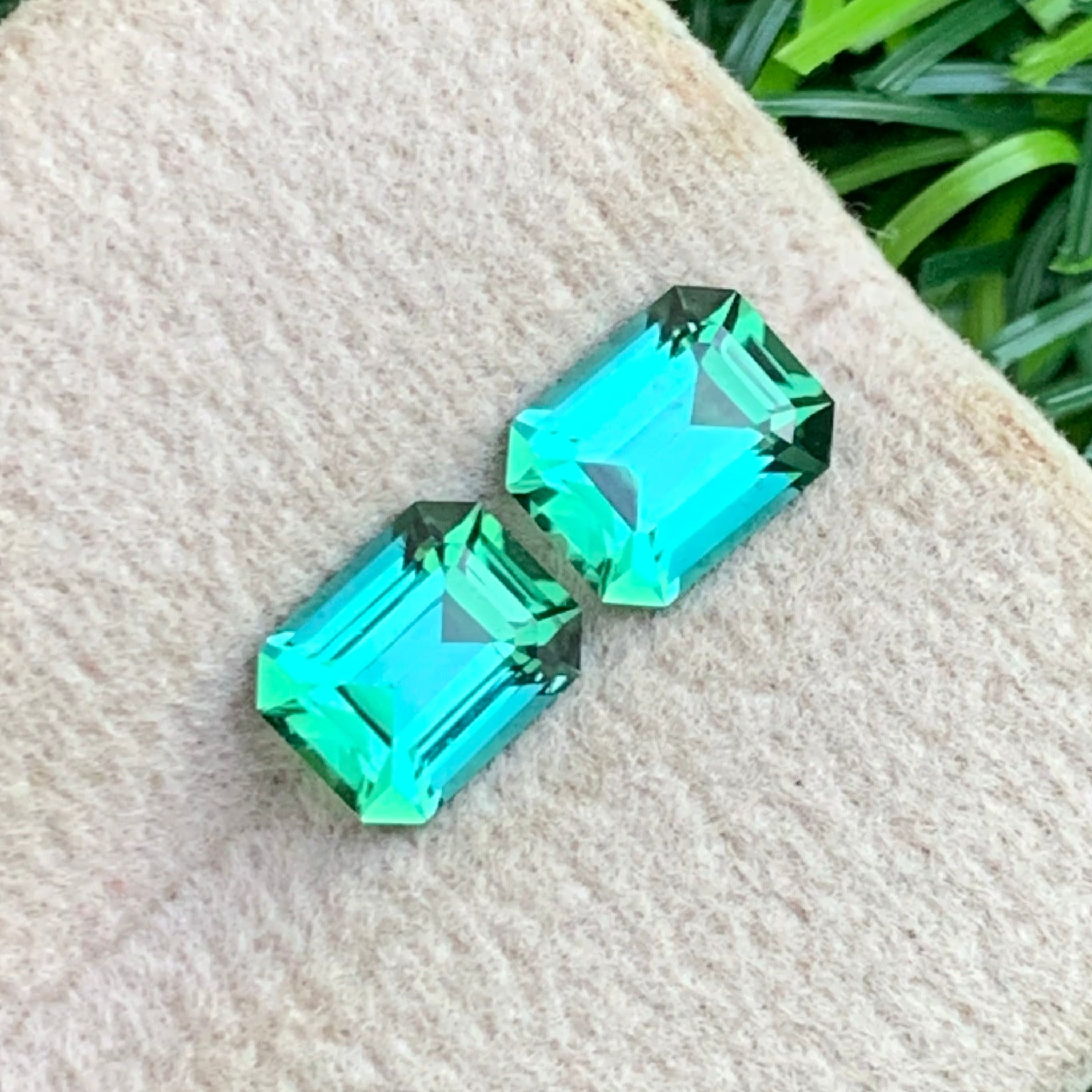 1.85 carat tourmaline pair high clarity gemstones
OneStep Gems premium bluish green gemstone collection