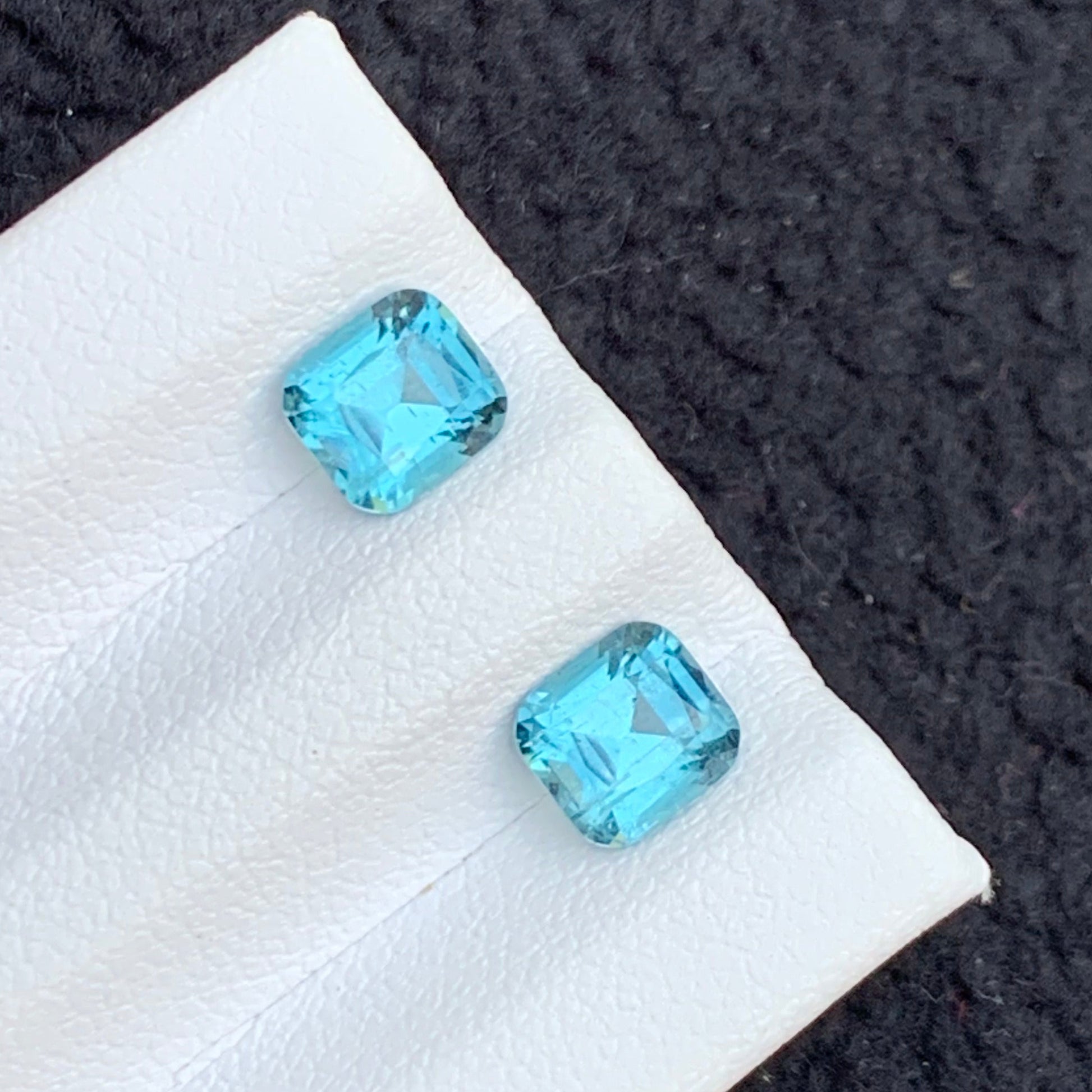 Neon blue stone pair
Neon Blue Tourmaline Pair Cushion Cut 1.95 Carats

Natural Afghan Tourmaline VVS Clarity Gemstones

Cushion Cut Neon Blue Tourmaline Loose Stones