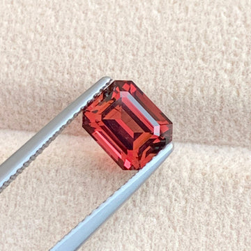 Loose Red Tourmaline
1.95 carat red tourmaline with orange touch emerald cut

natural red orange tourmaline gemstone africa