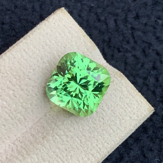 Apple Green Peridot 
Apple Green Peridot jewelry
10.60 carat apple green peridot cushion cut gemstone