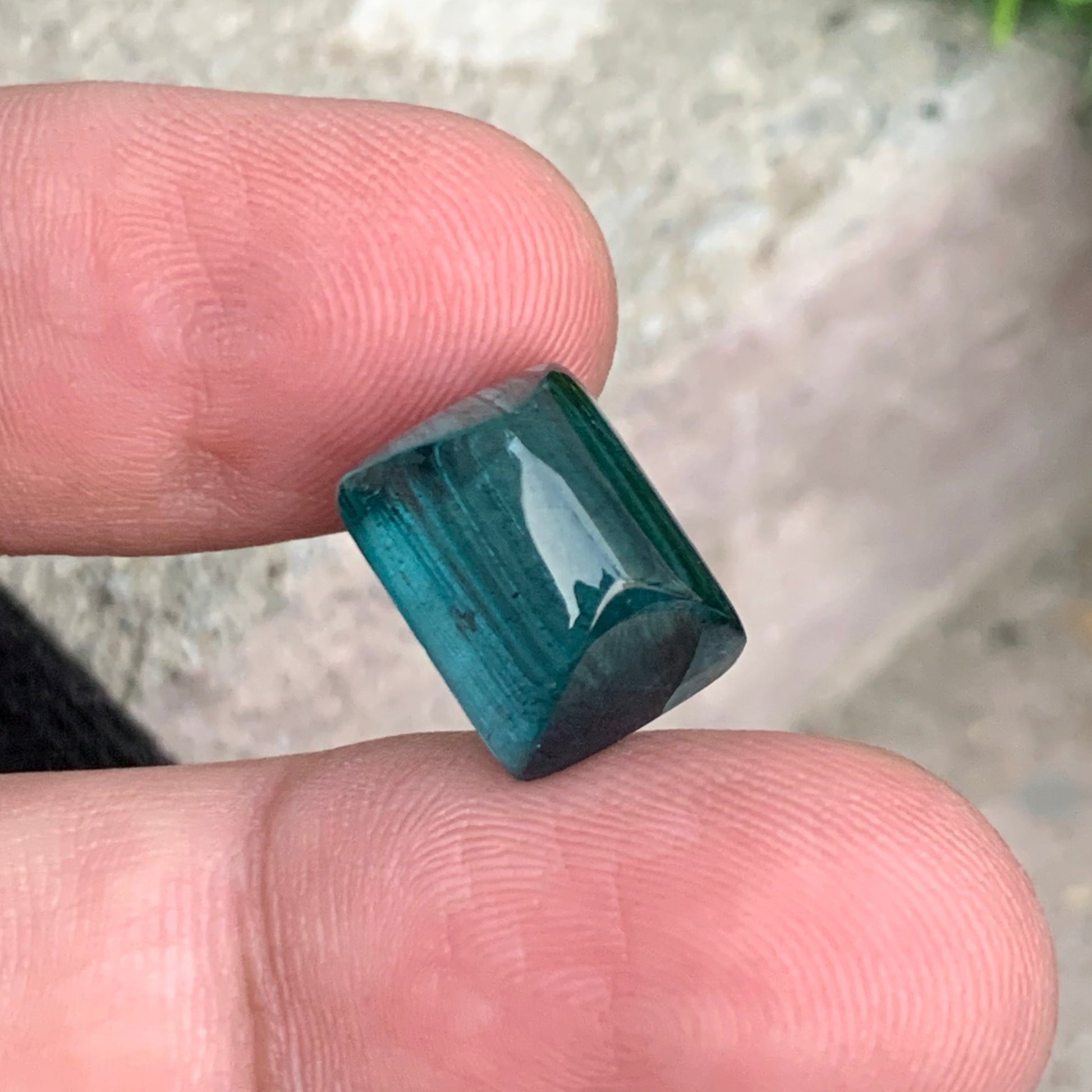 Bluish green Tourmaline Cabochon
11.30 Carat Teal Blue Tourmaline Cabochon