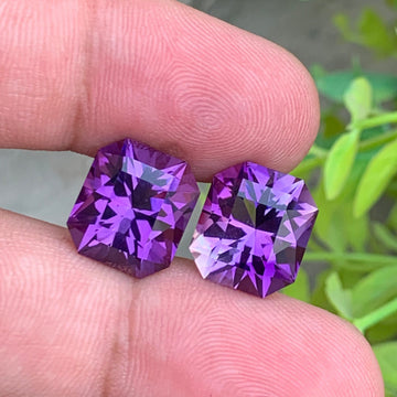 Pink Purple Amethyst
Pink Purple Amethyst jewelry
16.55 carat natural amethyst pair pink purple fancy cut gemstones
brazil amethyst gemstone pair eye clean luxury earrings stones