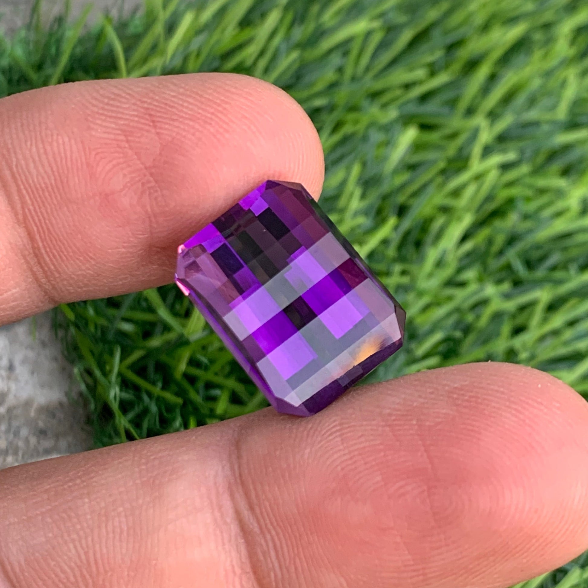 Pink Purple Amethyst
17 Carat Pink Purple Amethyst Pixel Cut – Onestep Gems