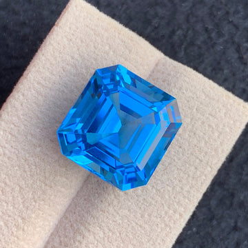 Loose electirc topaz
19.10 Carat Electric Swiss Topaz

Asscher Cut Swiss Blue Topaz