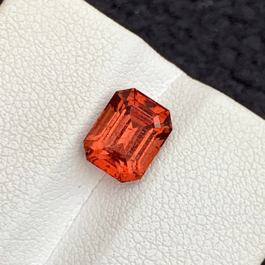 Reddish Orange Tourmaline
2.20 carat reddish orange tourmaline emerald cut

natural tourmaline gemstone from africa