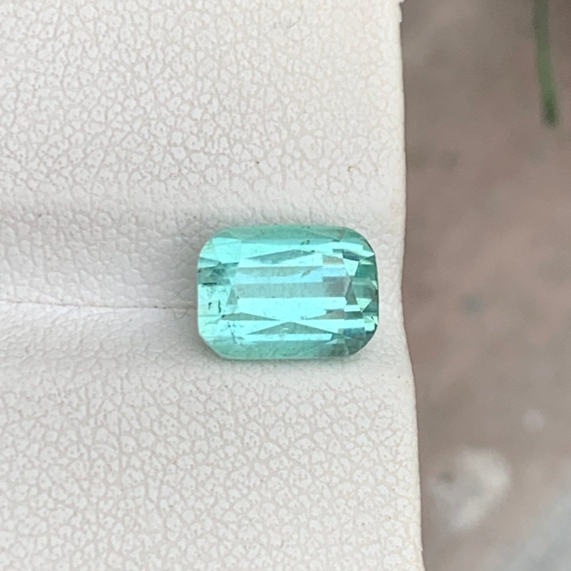 Seafoam Gems
2.35 Carats Greenish Seafoam Tourmaline Cushion Cut Gemstone