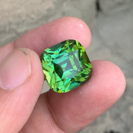 bluish green tourmaline
green tourmaline
22.30 Carats Natural Bluish Green Tourmaline Cushion Cut from Afghanistan
VVS Bluish Green Tourmaline Loose Gemstone by OneStep Gems