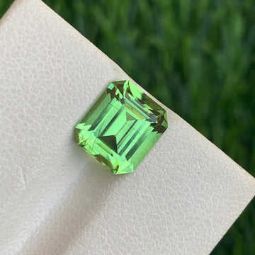 3.10 Carats Emerald Cut Peridot