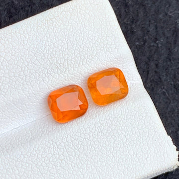 hessonite garnet pair
3.10 Carats Hessonite Garnet Pair Cushion Cut