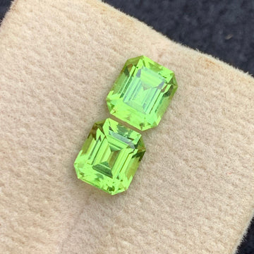 green peridot gemstone
green peridot  earrings
green peridot  jewelry
3.20 carat natural green peridot pair emerald cut gemstones
Pakistan peridot gemstone pair VVS clarity earrings stones