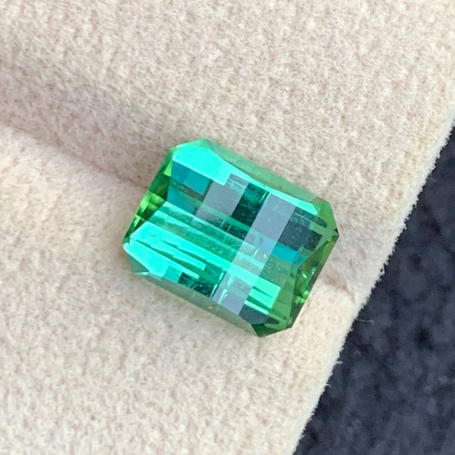 Natural Afghan bluish green tourmaline loose gemstone
Pixel cut tourmaline gemstone for custom jewelry