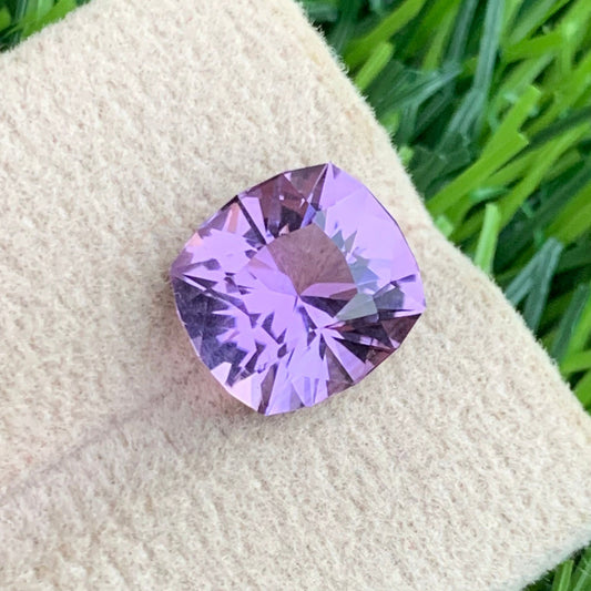 3.95 Carat Pink Purple Amethyst
Fancy Cushion Cut Amethyst