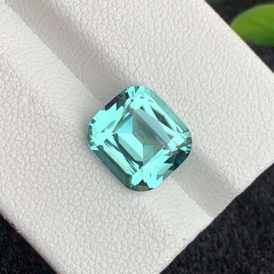 4.50 carats natural Seafoam Tourmaline cushion cut loose gemstone from Afghanistan