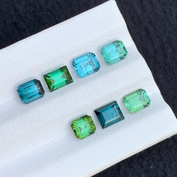 jewelry size lot
4.95 carats faceted tourmaline lot mixed colors