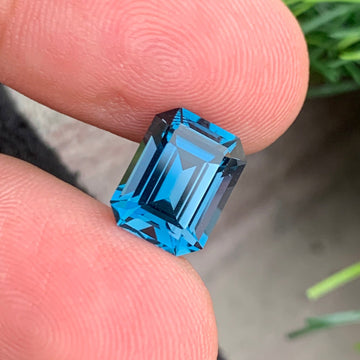 5.00 Carats London Blue Topaz Emerald Cut Loose Gemstone – Onestep Gems