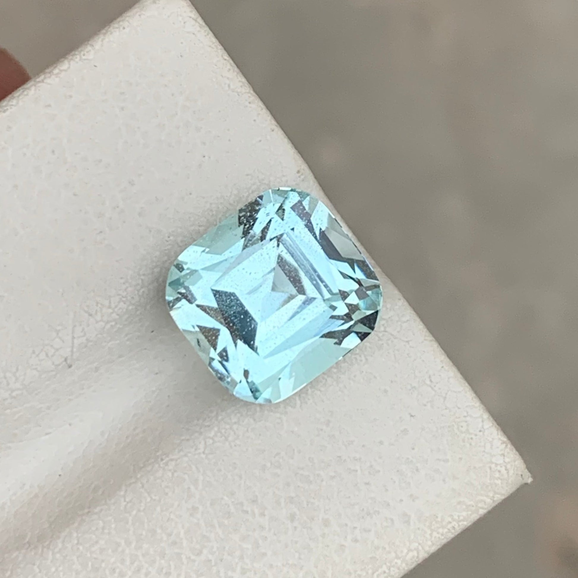 5.20 Carat Aquamarine Cushion Cut Gemstone