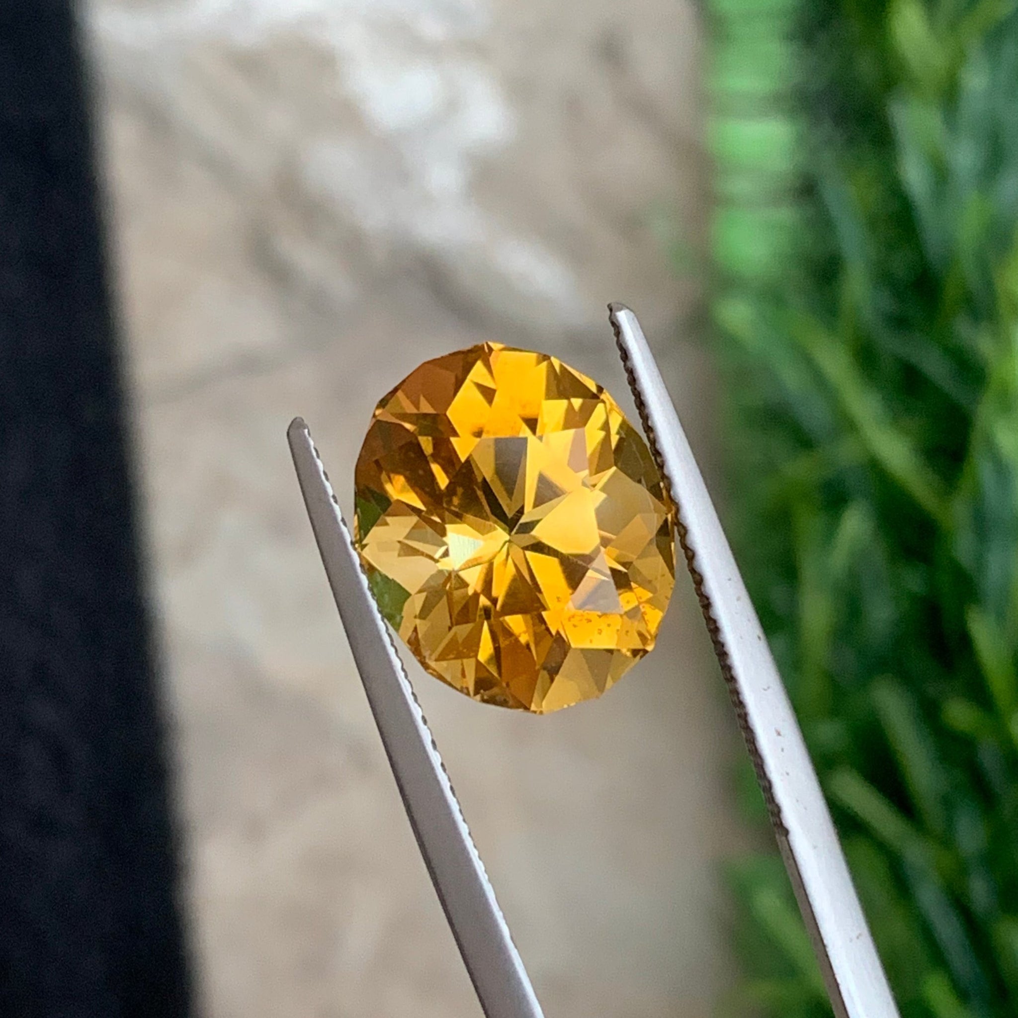 6.15 Carats Yellow Citrine Oval Cut Loose Gemstone