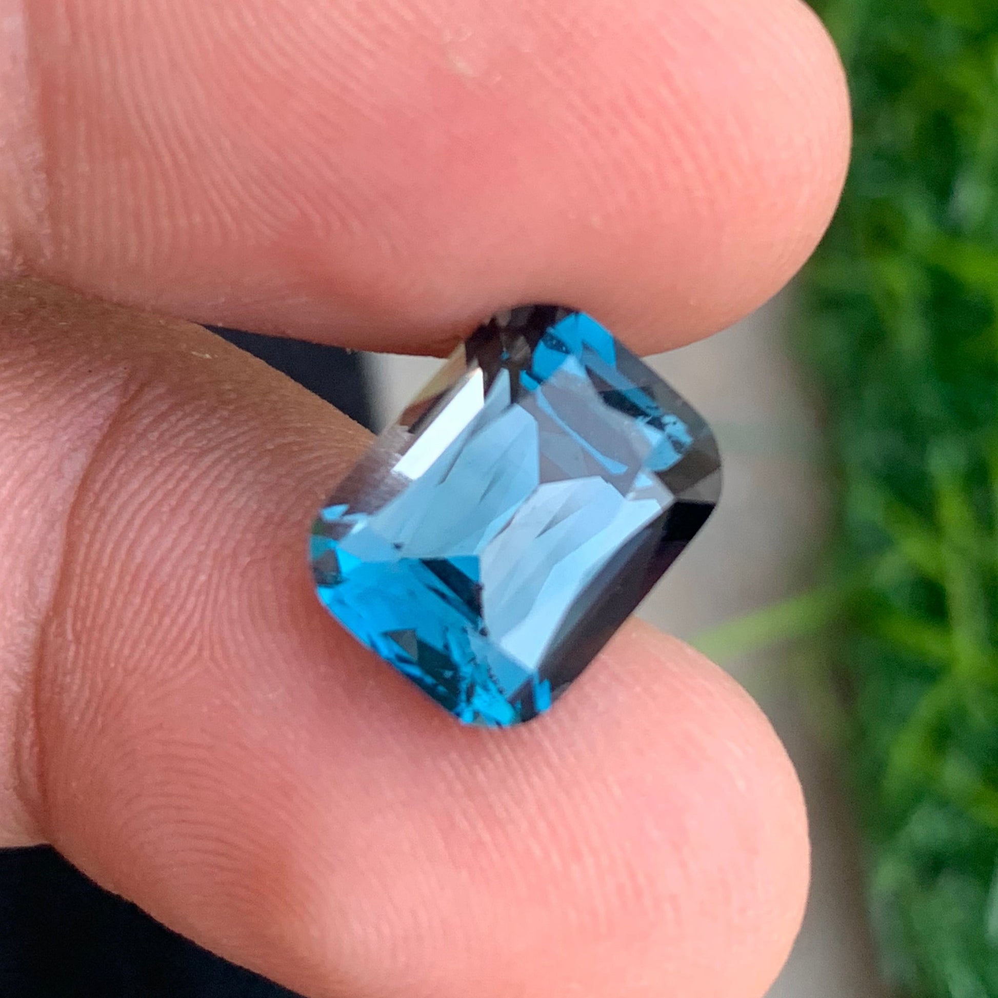 6.45 Carat London Blue Topaz Cushion Cut Gemstone