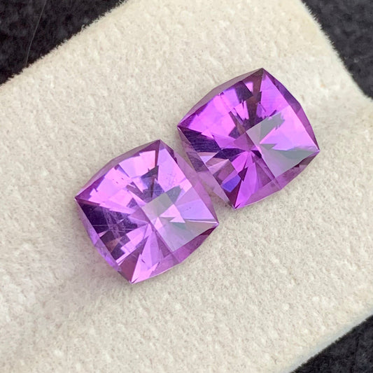 Pink Purple Amethyst gemstone
Pink Purple Amethyst jewelry
Natural pink purple amethyst pair 6.90 carat fancy cut gemstones
Amethyst matched pair from Brazil
