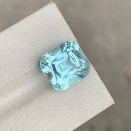 8.00 Carat Cushion Cut Aquamarine