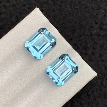 8.60 carat swiss blue topaz pair

emerald cut blue topaz earrings pair