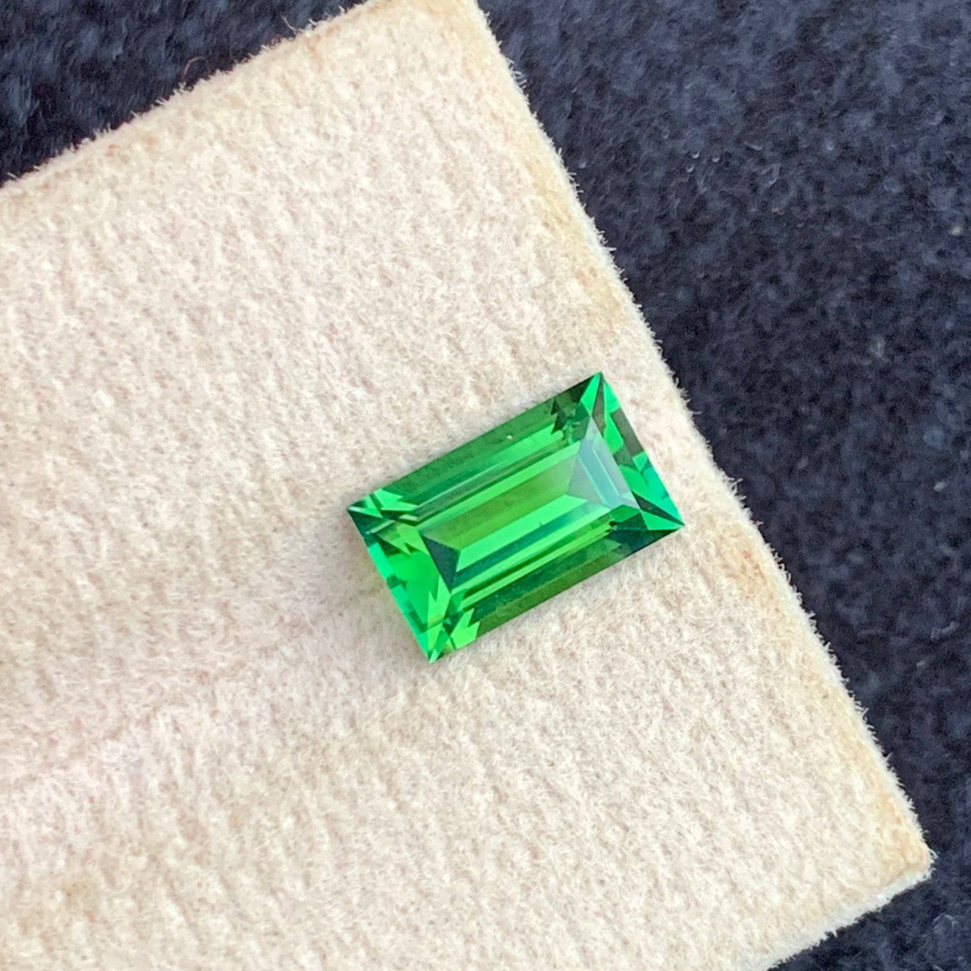 Afghanistan chrome tourmaline gemstone close up view