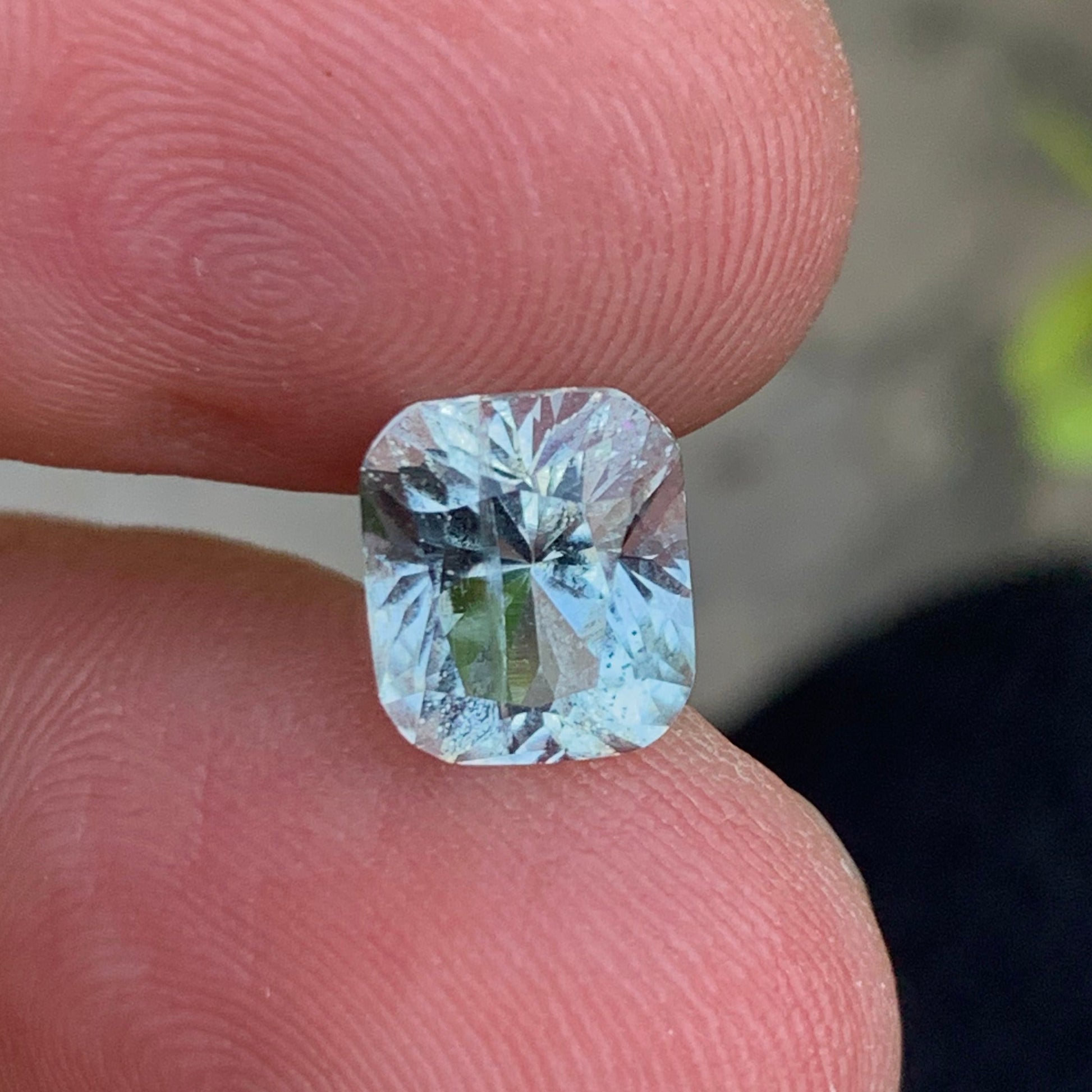 Afghanistan tourmaline cushion cut gemstone high clarity
VVS achroite tourmaline macro detail clear gemstone