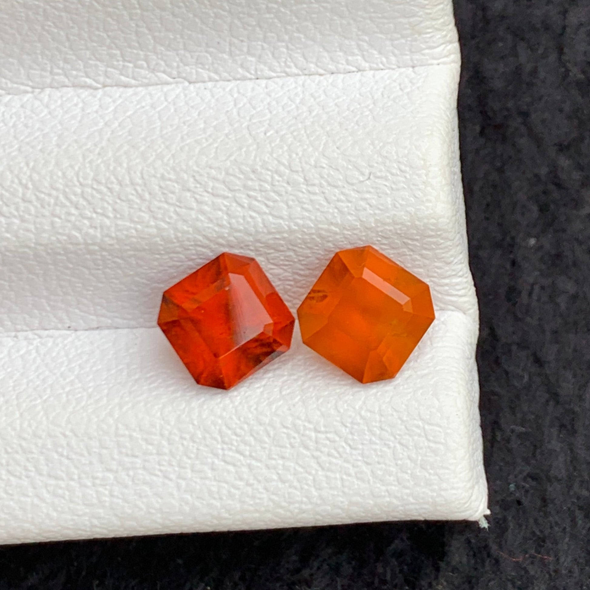 orange garnet pair
Asscher Cut Hessonite Garnet Pair Loose Stones