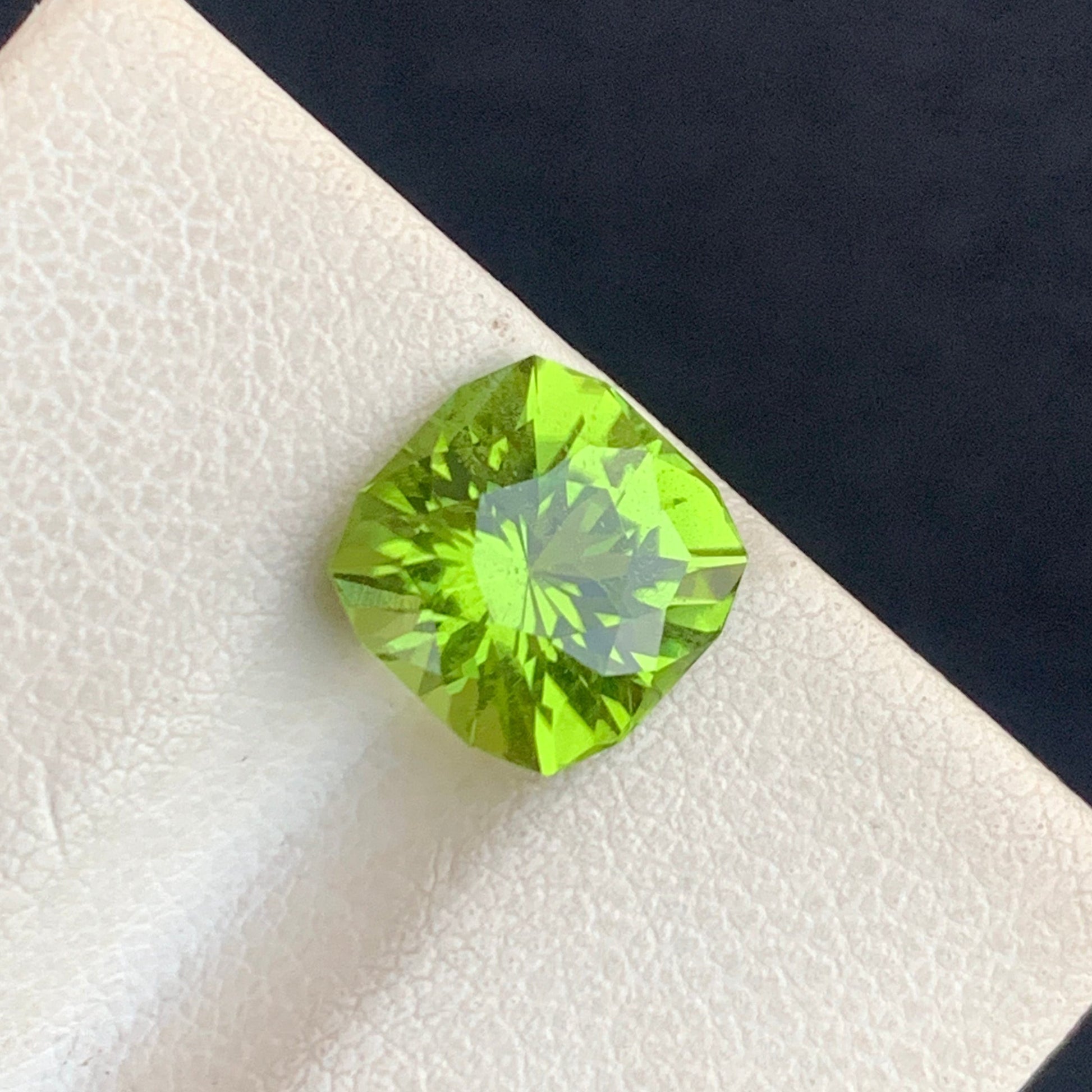 Asscher Cut Peridot for Jewelry