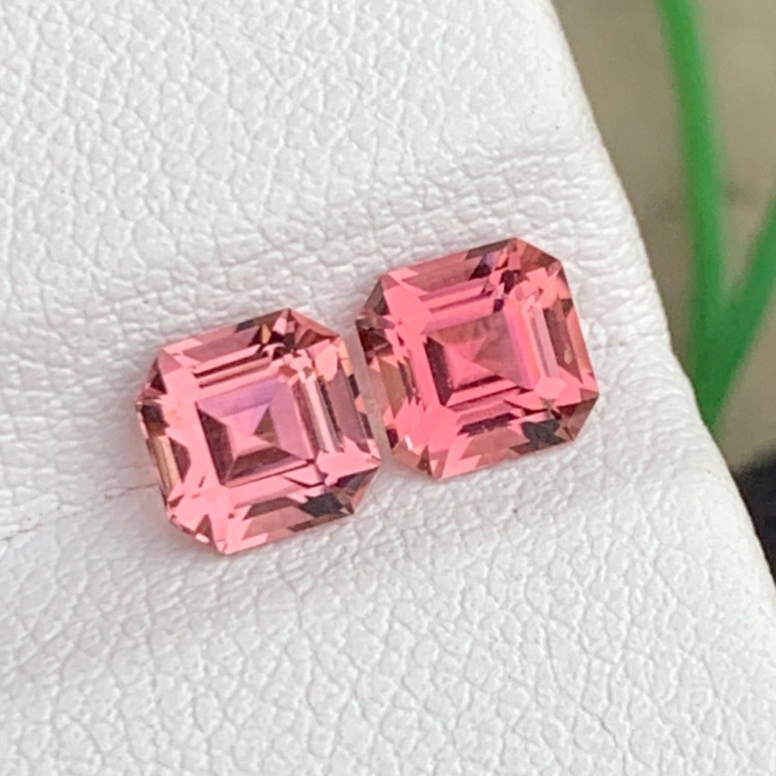 Asscher cut tourmaline pair
Luxury rubellite gemstones