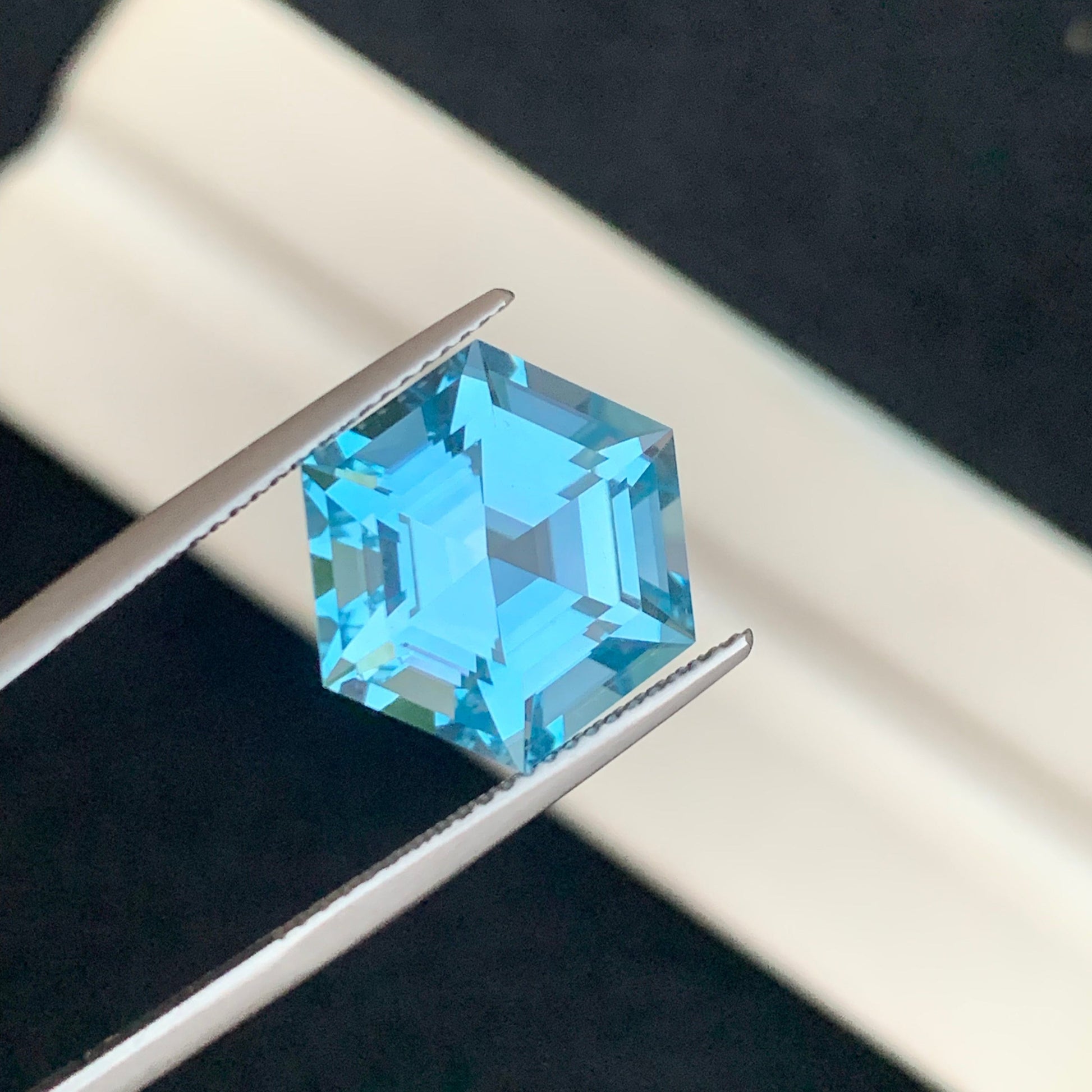 Authentic Blue Topaz Gemstone Hexagonal Shape – OneStep Gems