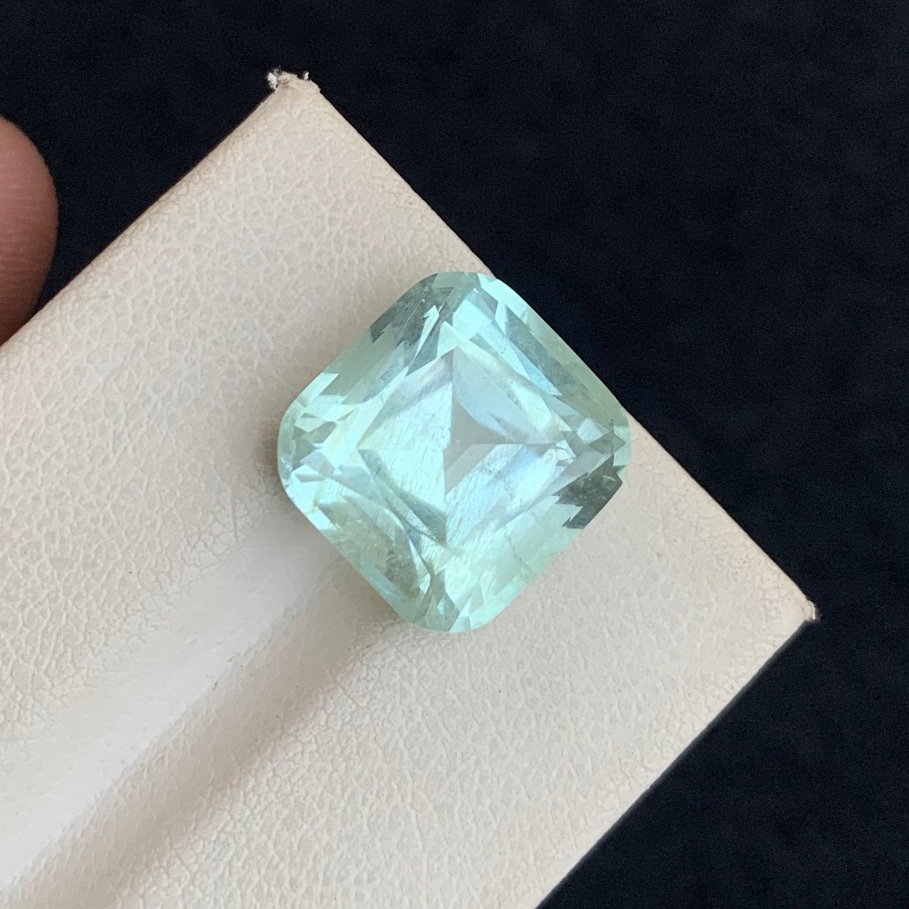 Authentic Natural Aquamarine Gemstone Cushion Cut