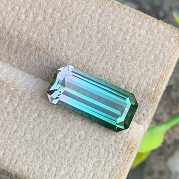 Bicolor Tourmaline
Bicolor Tourmaline jewelry
Bicolor Tourmaline gift
Bicolor Tourmaline 4.30 carats emerald cut Afghan gemstone
Natural Afghan bicolor tourmaline loose gemstone
