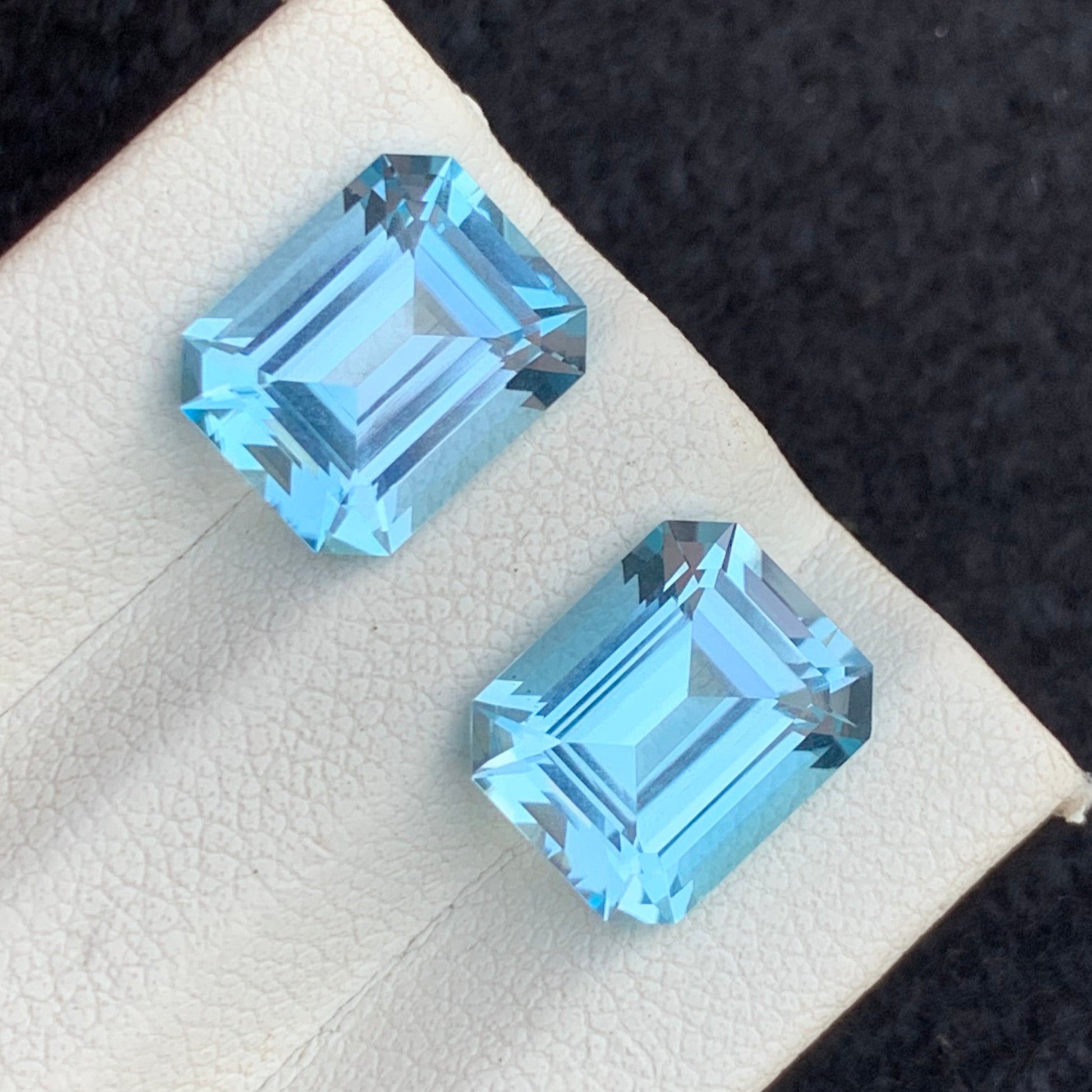Luxury Blue Gemstones
Blue Topaz Earring Pair
