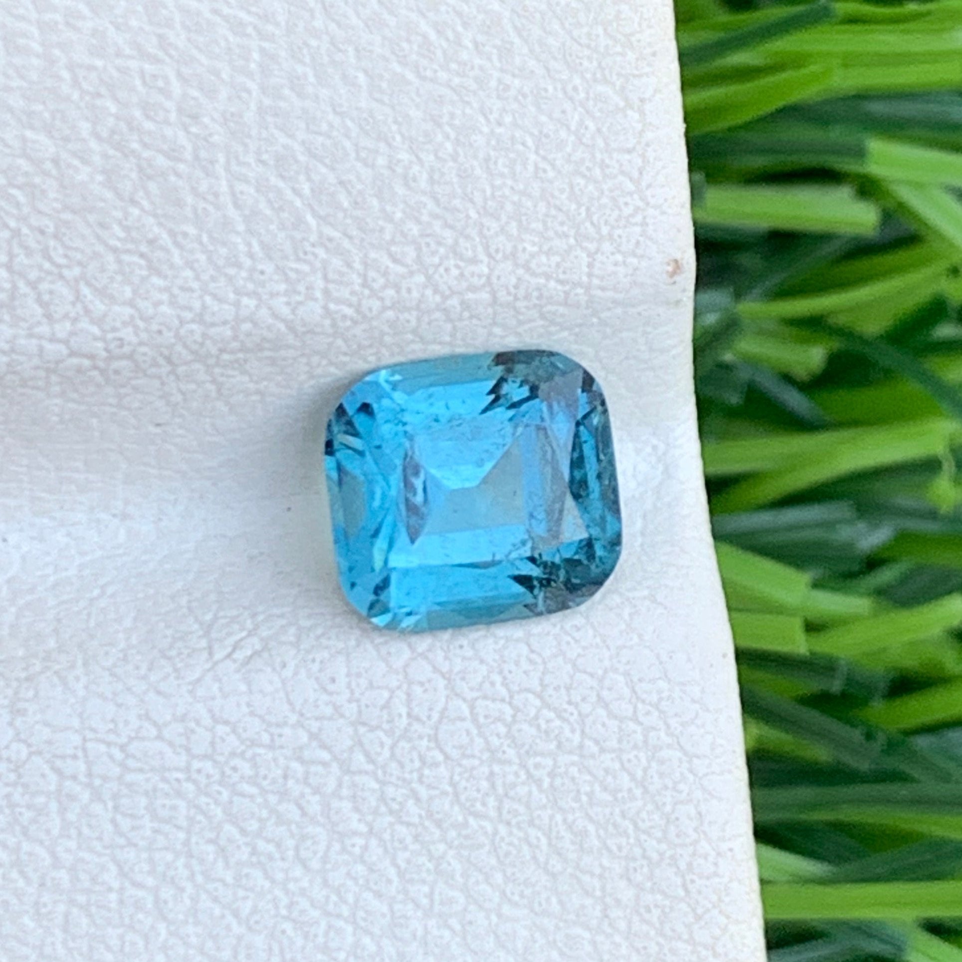 Buy Neon Blue Tourmaline Cushion Cut Online – Onestep Gems USA