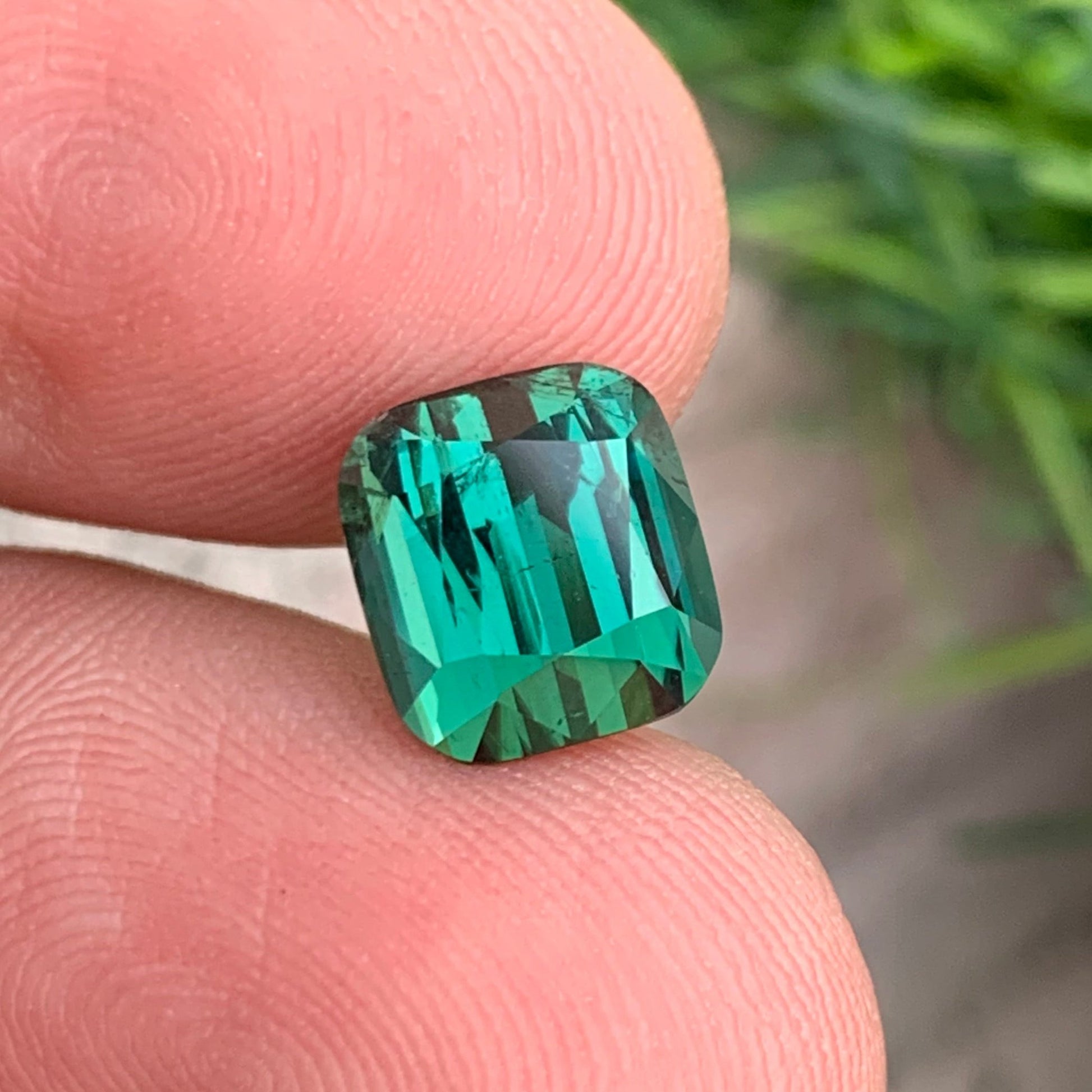 Cushion Cut Green Tourmaline 3.30 Ct Loose Stone